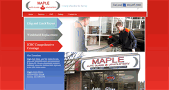Desktop Screenshot of mapleautoglass.com