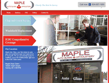Tablet Screenshot of mapleautoglass.com